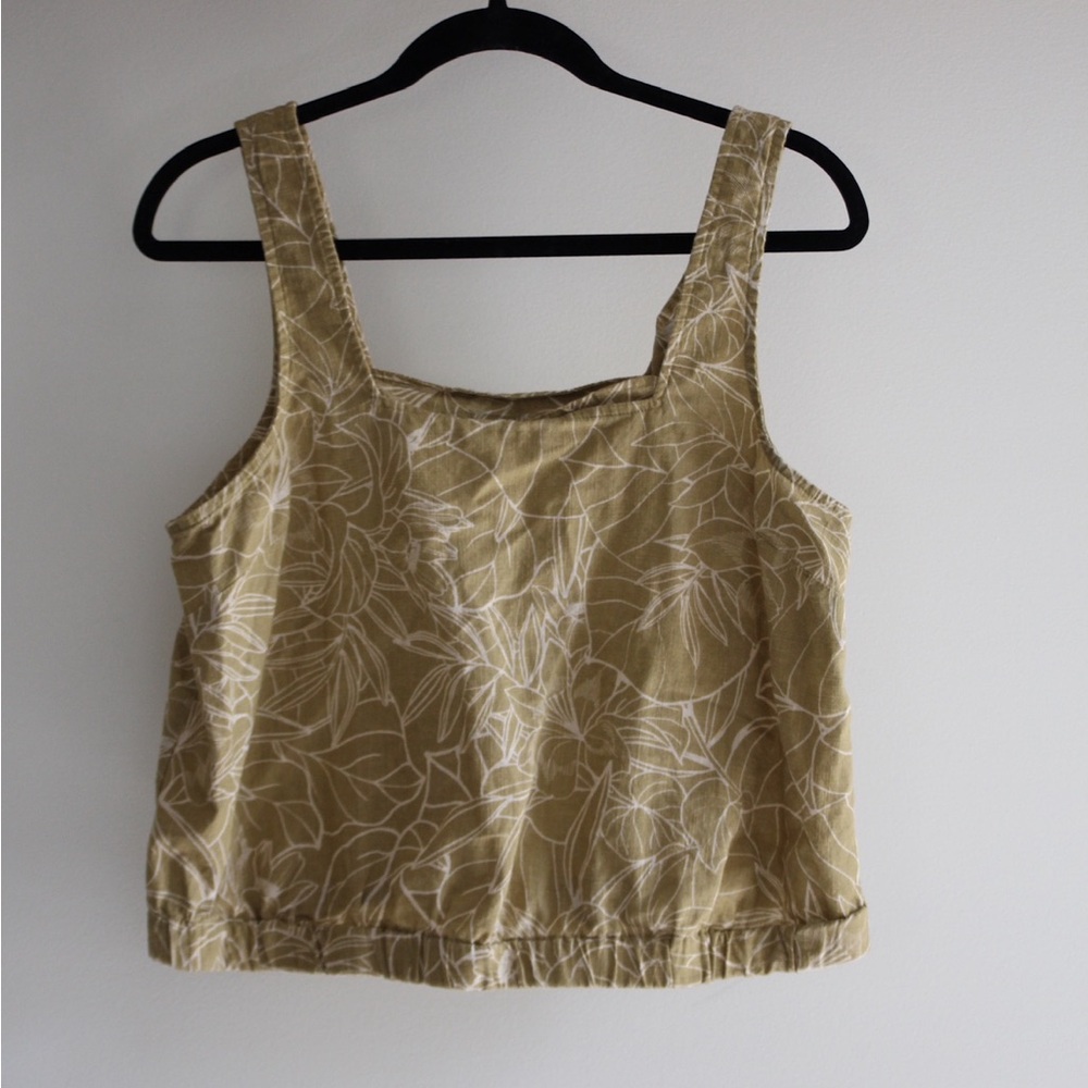 100% cotton Floral Tan Women's Top